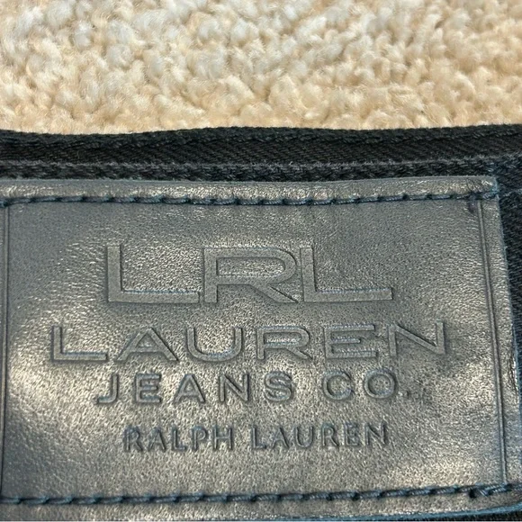LRL Ralph Lauren Jeans Co black denim jean pencil skirt Sz 12 - Picture 7 of 10